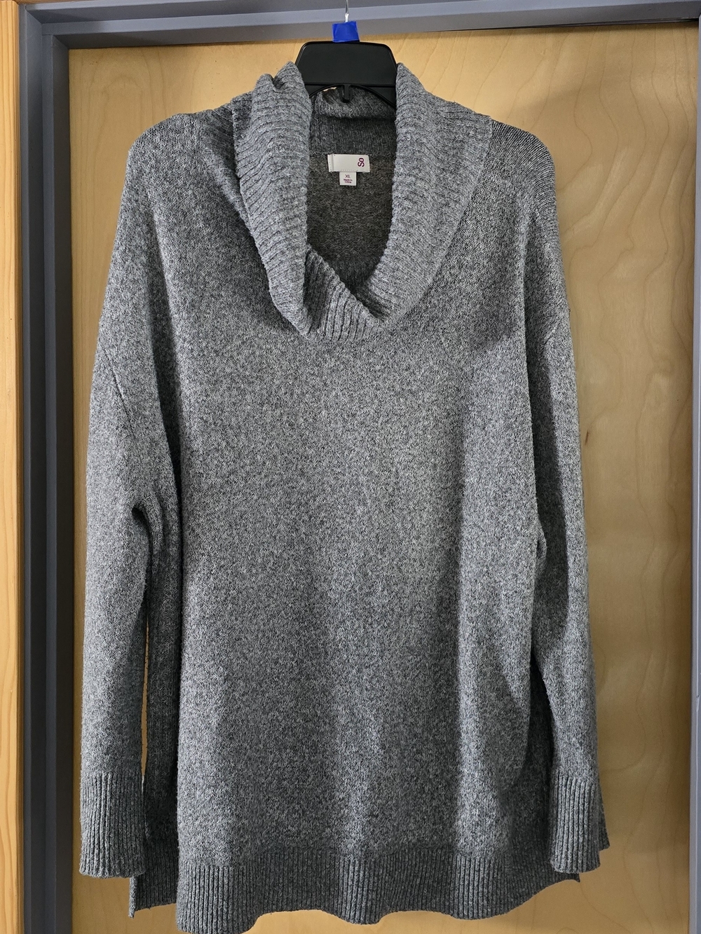 SO Gray Knit Long Sweater